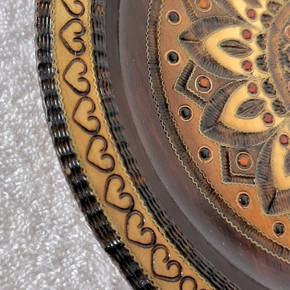 Vintage Hand Crafted In Poland Wood Art Wall Decor - Picture 5 of 10